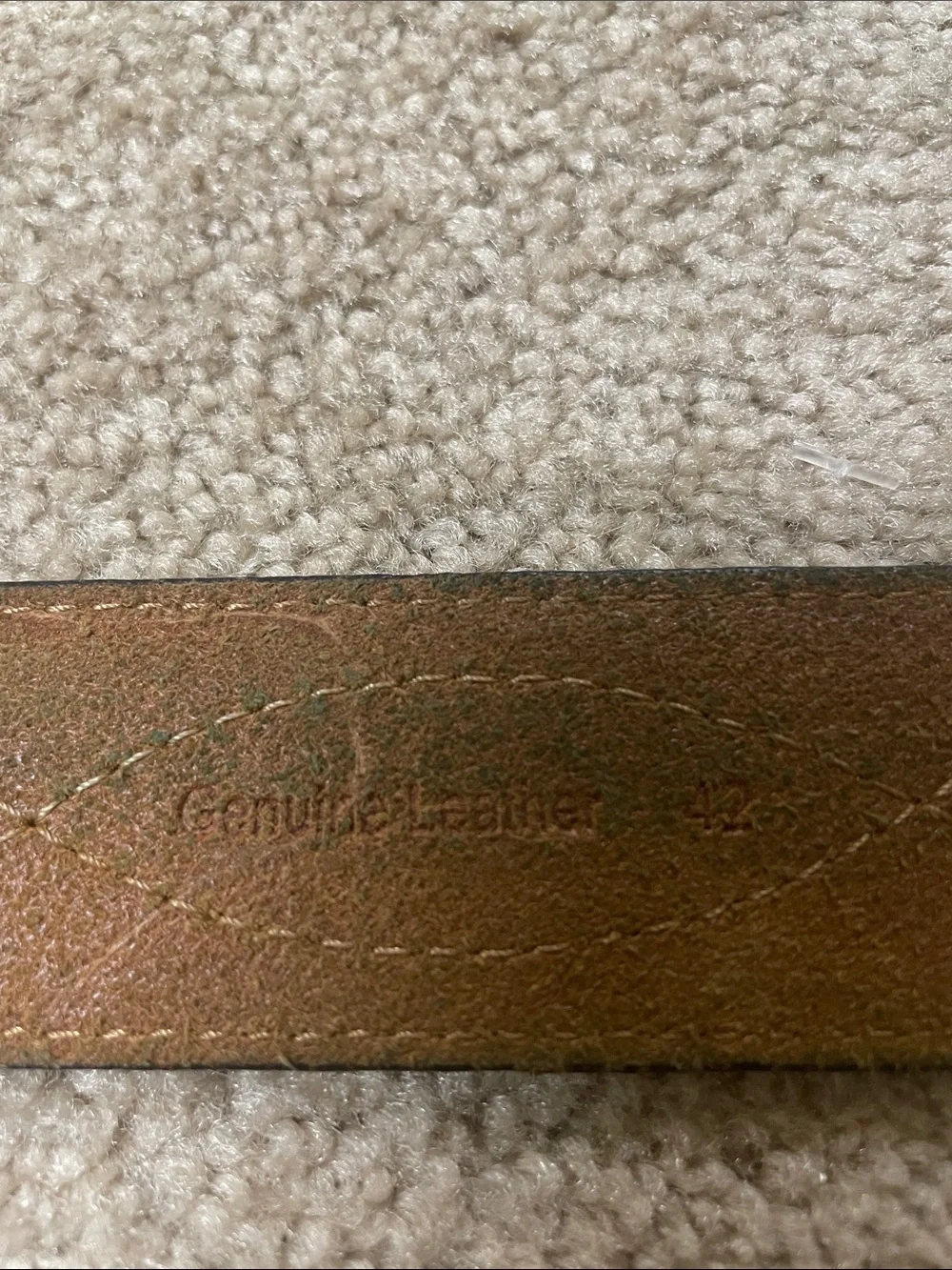 Blue Mountain Men's Leather Crazy Horse Belt - Size 42